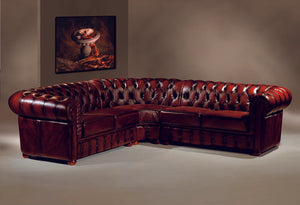 Traum Chesterfield Leder Ecksofa Aberdeen Eckcouch Sofa von Salottini