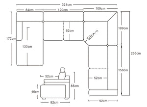 Premium XL Ecksofa Adriano Wohnlandschaft Sofa Leder Salottini Sonderpreis Braun
