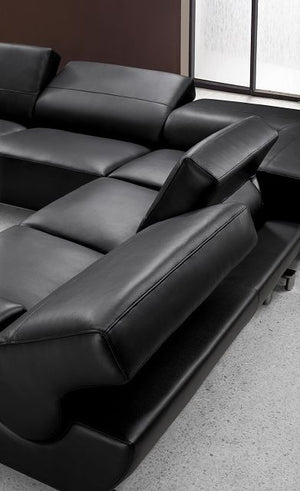 Luxus Ecksofa Bernado Leder Eckcouch Sofa von Salottini Sonderpreis