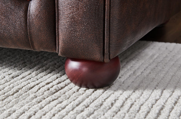VERKÜRZTE LIEFERZEIT Chesterfield Bolton Leder Sofagarnitur 3/2/1 Polstergarnitur Sonderpreis BRAUN