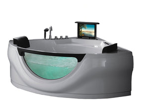 XL 2 Personen Whirlpool Bunbury 163x163 Badewanne mit TV Sonderpreis