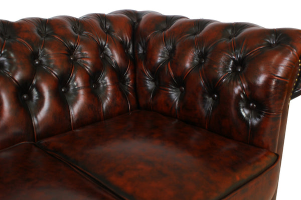 SOFORT LIEFERBAR Sofa Chesterfield 3-Sitzer Couch Avon Deluxe Ledersofa