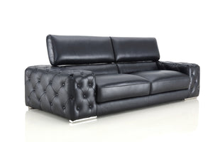 Designer XL Sofa Fabrizio 3-Sitzer Leder Couch Salottini Sonderpreis