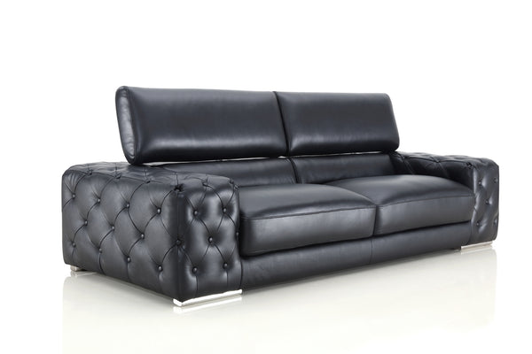 Designer XL Sofa Fabrizio 3-Sitzer Leder Couch Salottini Sonderpreis