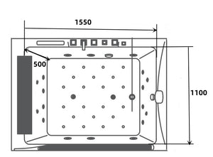 Edler 2 Personen Whirlpool Hampton 180x130 Badewanne Sonderpreis
