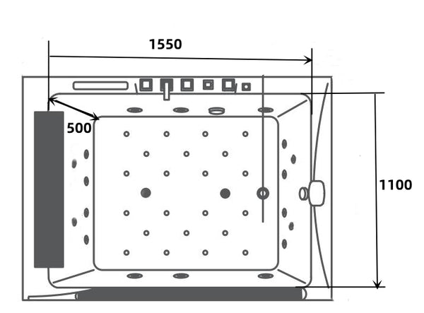 Edler 2 Personen Whirlpool Hampton 180x130 Badewanne Sonderpreis