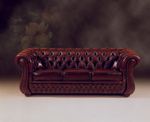Chesterfield Brighton Sofagarnitur (3/2/1 oder 3/1/1) Ledergarnitur Salottini Sonderpreis