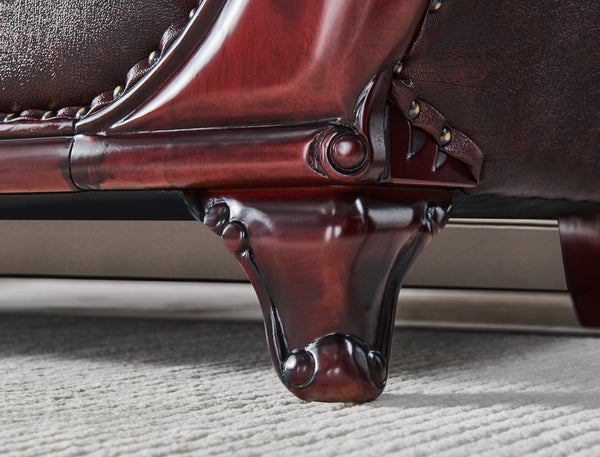 VERKÜRZTE LIEFERZEIT Chesterfield Manchester Sofagarnitur 3/2/1 SONDERPREIS rot