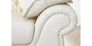 Klassisches XL Sofa Nico 3-Sitzer Leder Couch Salottini Sonderpreis