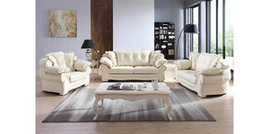 VERKÜRZTE LIEFERZEIT XL Polstergarnitur Nico Sonderpreis Beige Sofagarnitur 3/2/1 Leder