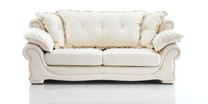 SOFORT LIEFERBAR XL Sofagarnitur Nico 3/2/1 Leder Polstergarnitur Beige mit VIDEO