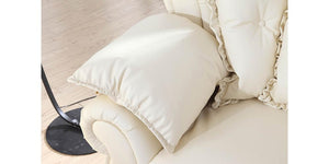 VERKÜRZTE LIEFERZEIT XL Polstergarnitur Nico Sonderpreis Beige Sofagarnitur 3/2/1 Leder