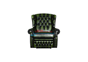 VERKÜRZTE LIEFERZEIT Chesterfield Ohrensessel Stunning Recliner Relaxsessel Motor Salottini Grün