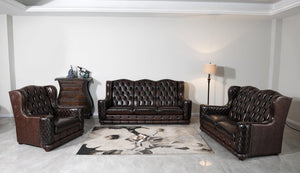 XL Luxus Chesterfield Watford Sofagarnitur (3/2/1 oder 3/1/1) Ledergarnitur Salottini