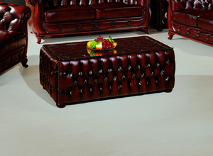 Chesterfield XL Ledertisch Bolton Tisch Couchtisch Salottini Sonderpreis