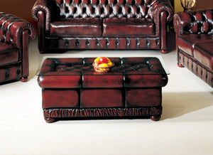 Chesterfield Ledertisch Cardiff Tisch Couchtisch Salottini Sonderpreis