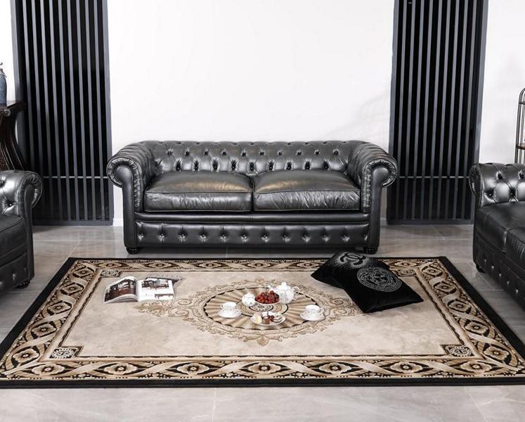 Sofa Chesterfield 3-Sitzer Couch Bolton Ledersofa Salottini Sonderpreis