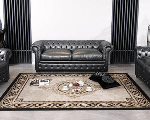 Sofa Chesterfield 3-Sitzer Couch Bolton Ledersofa Salottini Sonderpreis