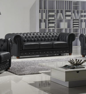 Sofa Chesterfield 3-Sitzer Couch Newcastle Ledersofa Salottini Sonderpreis