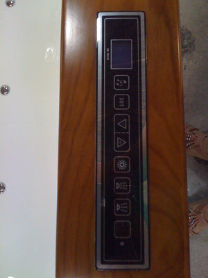 XL Whirlpool 180x150 Dubbo Badewanne für 2 Personen Holzrahmen Sonderpreis