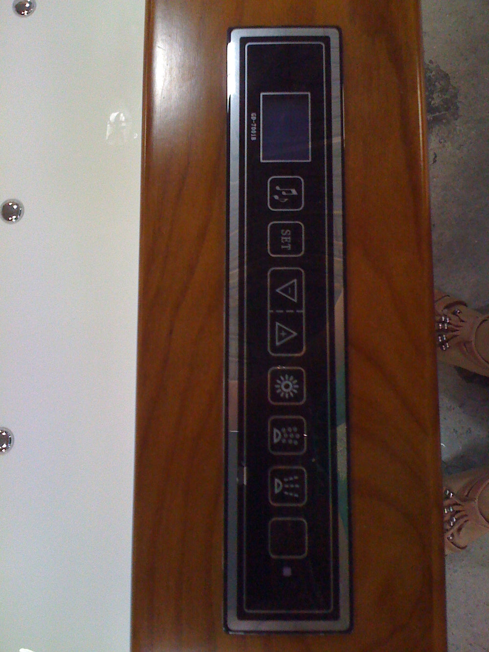 XL Whirlpool 180x150 Dubbo Badewanne für 2 Personen Holzrahmen Sonderpreis