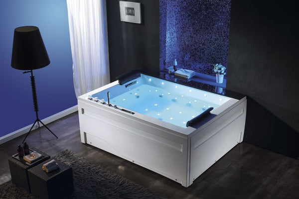 VERKÜRZTE LIEFERZEIT!  2 Personen Whirlpool Jackson 190x150 Badewanne Vollausstattung