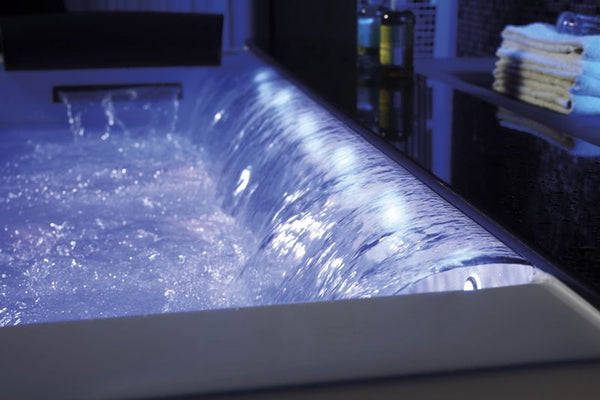 VERKÜRZTE LIEFERZEIT!  2 Personen Whirlpool Jackson 190x150 Badewanne Vollausstattung