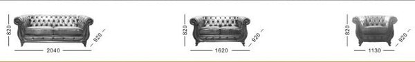 VERKÜRZTE LIEFERZEIT Chesterfield Manchester Sofagarnitur 3/2/1 SONDERPREIS rot