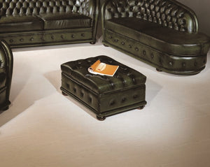 Chesterfield Lederhocker Kingswood Hocker Ottomane Salottini Sonderpreis