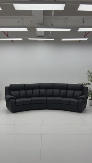 Recliner Kinosofa Leder Pedro Kino Sofa Rundsofa Salottini Sonderpreis mit VIDEO