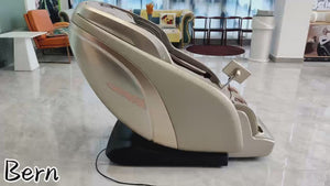 Goldfarbener Relaxsessel 2D Massagesessel Sessel Modell Bern Neuste Generation! SONDERPREIS!