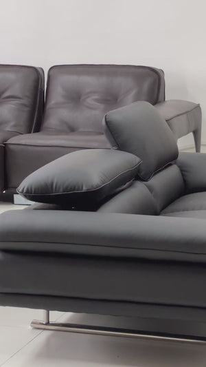 Edle XL Sofagarnitur Bassano 3/2/1 oder 3/1/1 Leder MIT Video Polstergarnitur