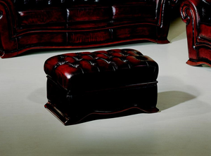 Chesterfield Lederhocker Sheffield Hocker Ottomane Salottini Sonderpreis