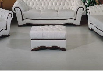 Chesterfield Lederhocker Sheffield Hocker Ottomane Salottini Sonderpreis