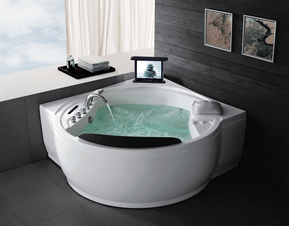 Luxus XL 2 Personen Whirlpool Boulder 181x181 Badewanne TV