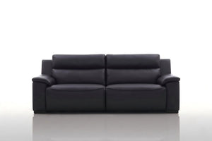 Elektro Recliner Sofagarnitur Capri (3/2/1 oder 3/1/1) Leder Salottini MIT Motoren Schwarz