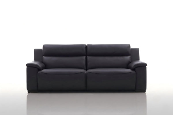 Elektro Recliner Sofagarnitur Capri (3/2/1 oder 3/1/1) Leder Salottini MIT Motoren Schwarz