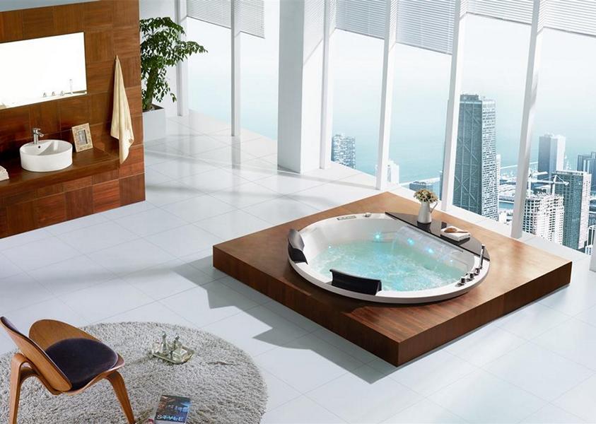 2 Pers. INDOOR XL Whirlpool 170x170 Austin 2 Badewanne Sonderpreis (ohne Schürze)