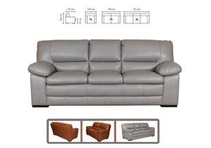Sofa Chesterfield 3-Sitzer Couch William Deluxe Ledersofa Salottini
