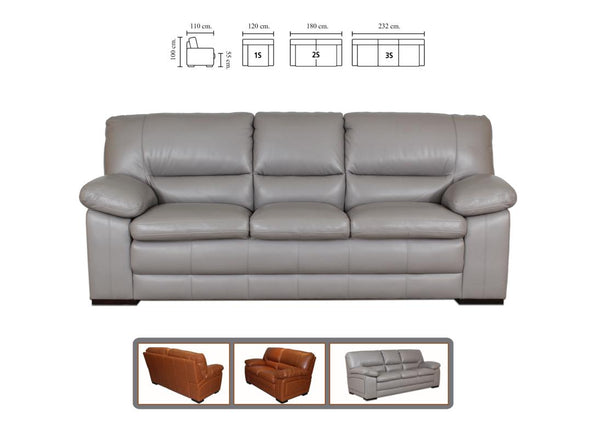 Sofa Chesterfield 3-Sitzer Couch William Deluxe Ledersofa Salottini