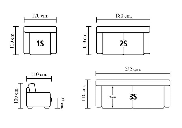 Sofa Chesterfield 3-Sitzer Couch William Deluxe Ledersofa Salottini