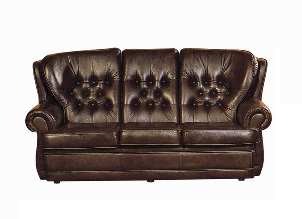 XL Sofa Chesterfield 3-Sitzer Couch Sting Deluxe Ledersofa Salottini