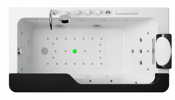 1 Person Whirlpool 170x90 Adelaide Badewanne SONDERPREIS (weiß)