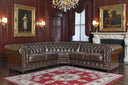SOFORT LIEFERBAR Chesterfield Wohnlandschaft Ecksofa Marlow Leder Eckcouch Sonderpreis
