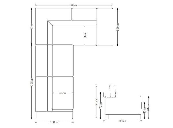 Designer Ecksofa Murano Leder Wohnlandschaft Eckcouch von Salottini Sonderpreis