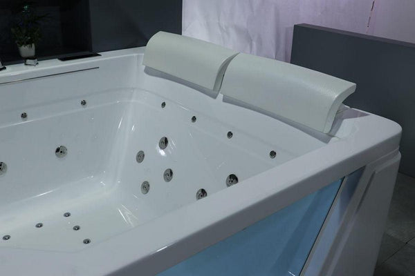 Traum 2 Personen Whirlpool Alabama 170x130 Badewanne Wasserfall (weiß) SONDERPREIS