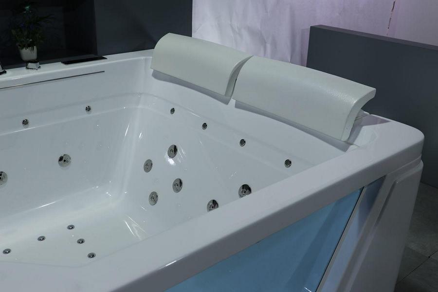 VERKÜRZTE LIEFERZEIT! 2 Personen Whirlpool Alabama 170x130 Badewanne (weiß)