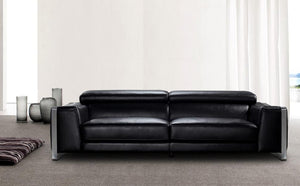 Designer XL Sofa Andrea 3-Sitzer Leder Couch Salottini Sonderpreis