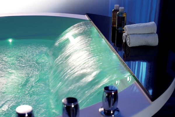 2 Pers. INDOOR XL Whirlpool 170x170 Austin 2 Badewanne Sonderpreis (ohne Schürze) weiß