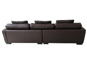 Edles Ecksofa Bartolo Wohnlandschaft Leder Eckcouch Sofa von Salottini